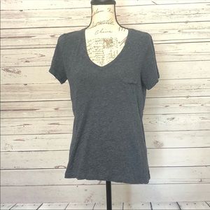 Madewell Grey Top with Pocket